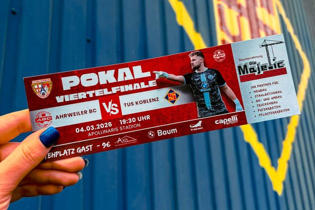 Vorverkauf für das Rheinlandpokal-Viertelfinale startet am Dienstag