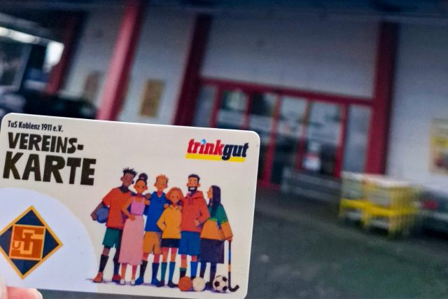 Mit der trinkgut-Vereinskarte die TuS unterstützen