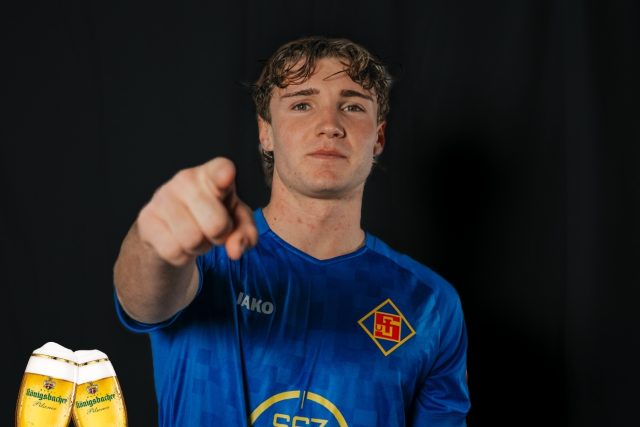 Luka Hirninger trägt auch künftig das Trikot der TuS Koblenz